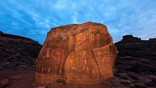 Indian rock art site in Moab