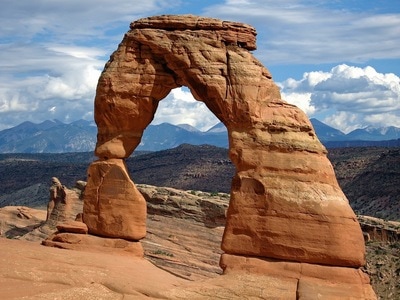 Beautiful rock arch in the Moab Valley